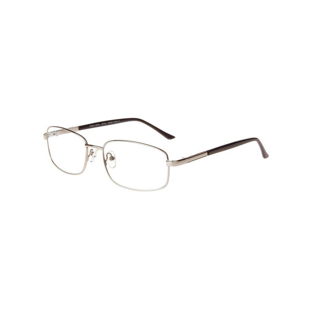 NEW CANNY VISION Silver JOHN Eyeglasses 57mm with Case